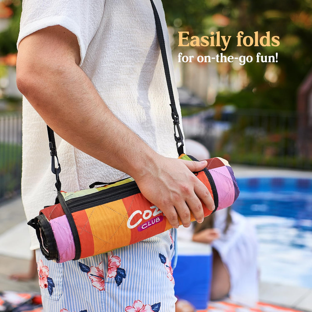 Cozy Club Waterproof Picnic Blanket - Beach mat | Colorful