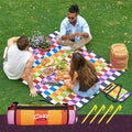 Cozy Club Waterproof Picnic Blanket - Beach mat | Colorful