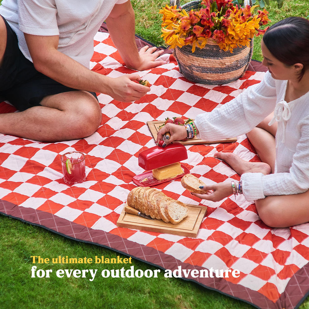 Cozy Club Waterproof Picnic Blanket – Beach mat | Terracotta Vibes