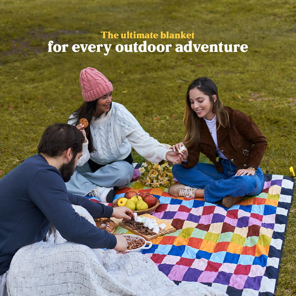 Cozy Club Waterproof Picnic Blanket - Beach mat | Colorful