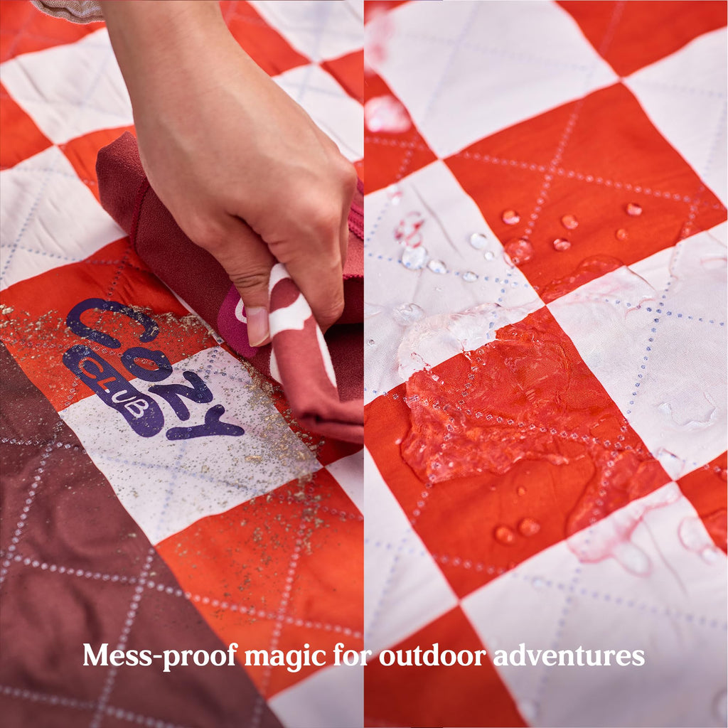 Cozy Club Waterproof Picnic Blanket – Beach mat | Terracotta Vibes
