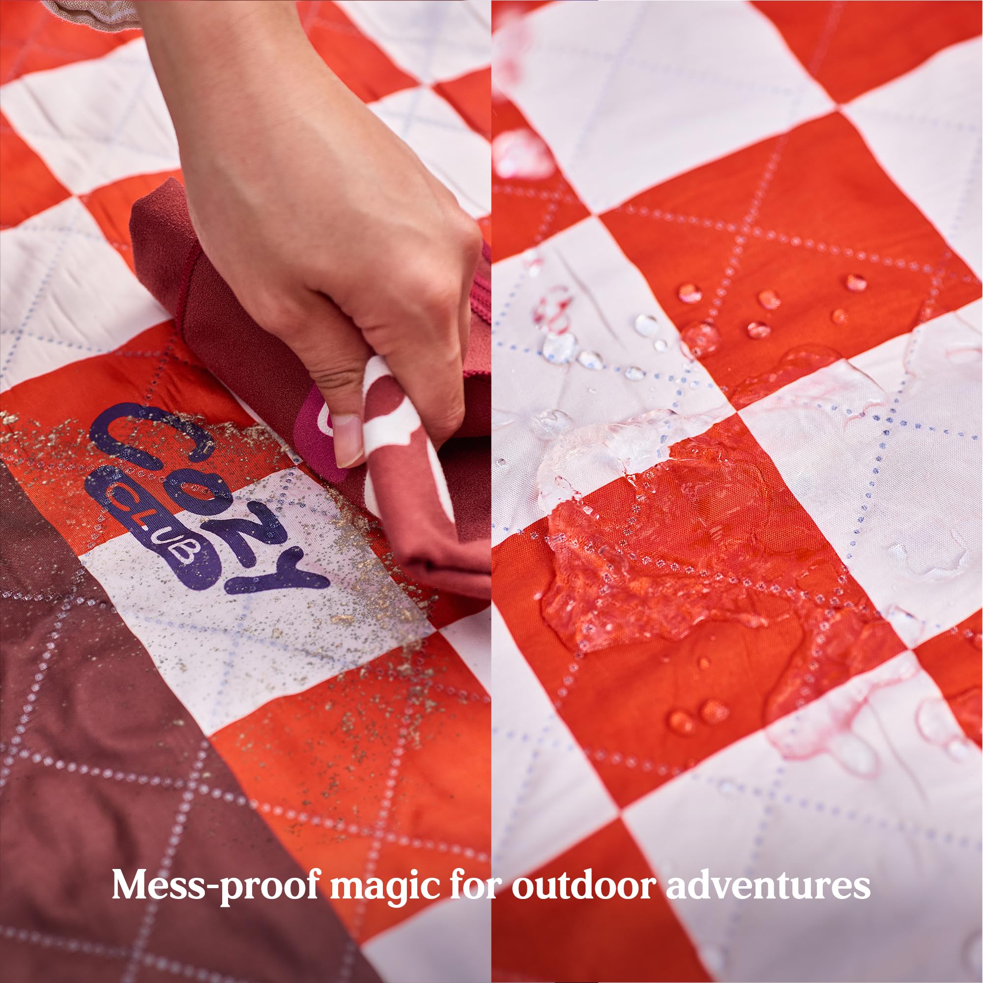 Cozy Club Waterproof Picnic Blanket – Beach mat | Terracotta Vibes